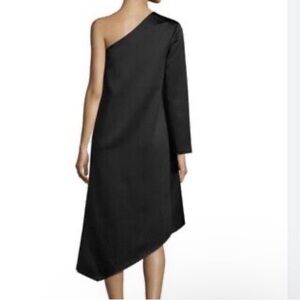 Solace London Idelle one shoulder asymmetrical black dress Size 2